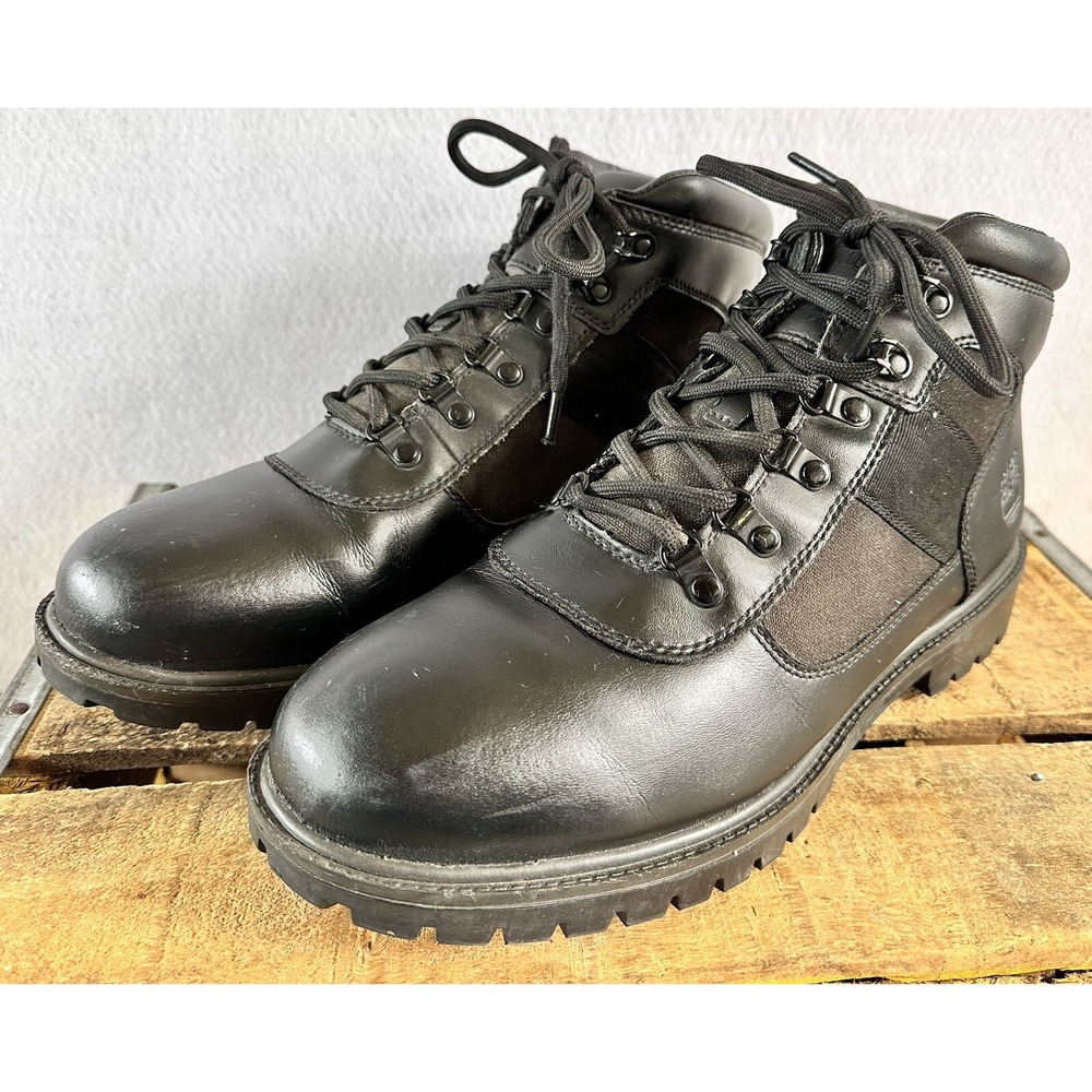 Timberland Newmarket Ankle Sneakers Boots Lug Soles Black Size 12 Men’s
